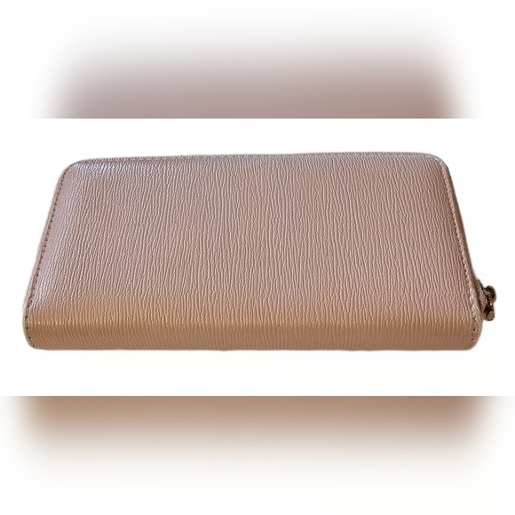 BEBE Gianna Dusty Rose Zip-Around Clutch Wallet - Picture 8 of 16